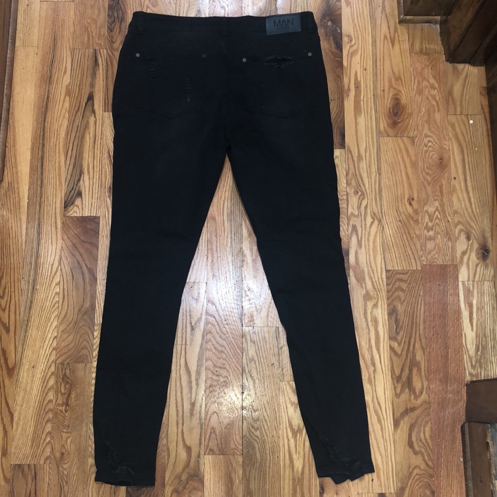 Black Ripped Jeans - Picture 3 of 4